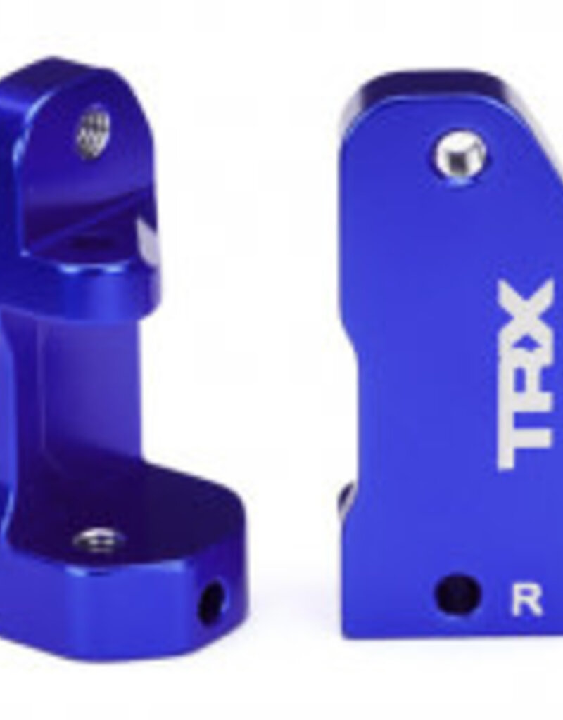 Traxxas 3632a Caster blocks, 30-degree, blue-anodized 6061-T6 aluminum (left & right)/ suspension screw pin (2)
