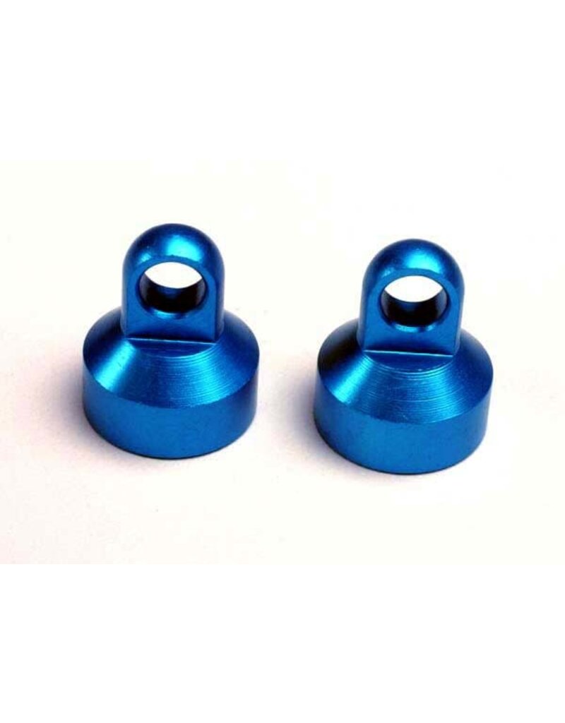 Traxxas 2760 Shock caps, aluminum (2) Blue