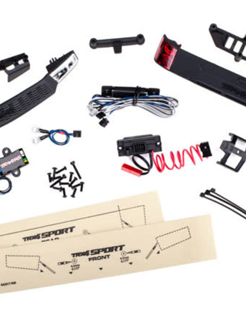 Traxxas 8085 LED light set, complete with power supply (contains headlights, tail lights, & distribution block) (fits #8111 or #8112 body)