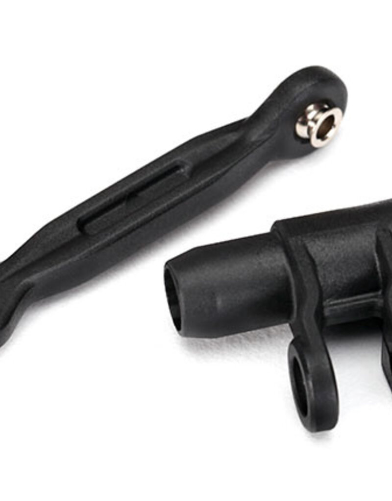 Traxxas 7747 Servo horn, steering/ linkage, steering (46mm, assembled with pivot balls)