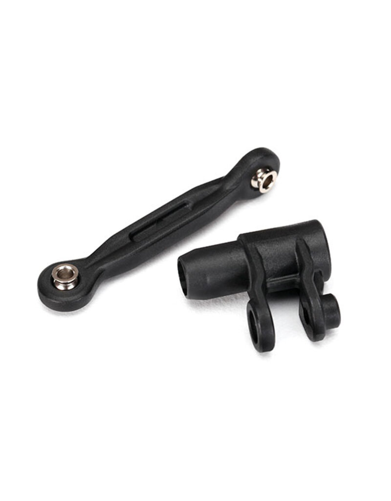Traxxas 7747 Servo horn, steering/ linkage, steering (46mm, assembled with pivot balls)
