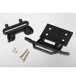 Traxxas 3621 Bumper, front / bumper mount, front / 4x23mm RM (2)/ 3x10mm RST (2) (black)