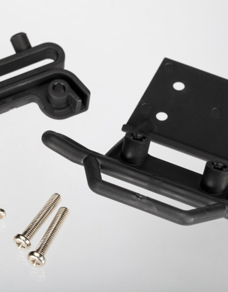 Traxxas 3621 Bumper, front / bumper mount, front / 4x23mm RM (2)/ 3x10mm RST (2) (black)