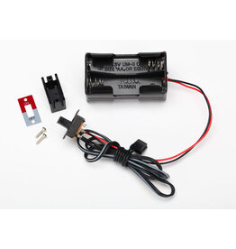 Traxxas 3170x BATTERY HOLDER 4-CELL/ON-OFF