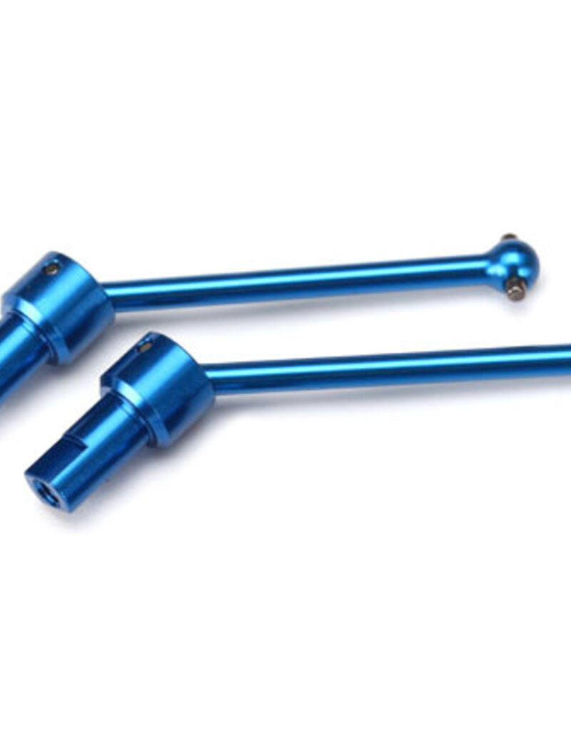 Traxxas 7650R Driveshaft assembly, front & rear, 6061-T6 aluminum (blue-anodized) (2)