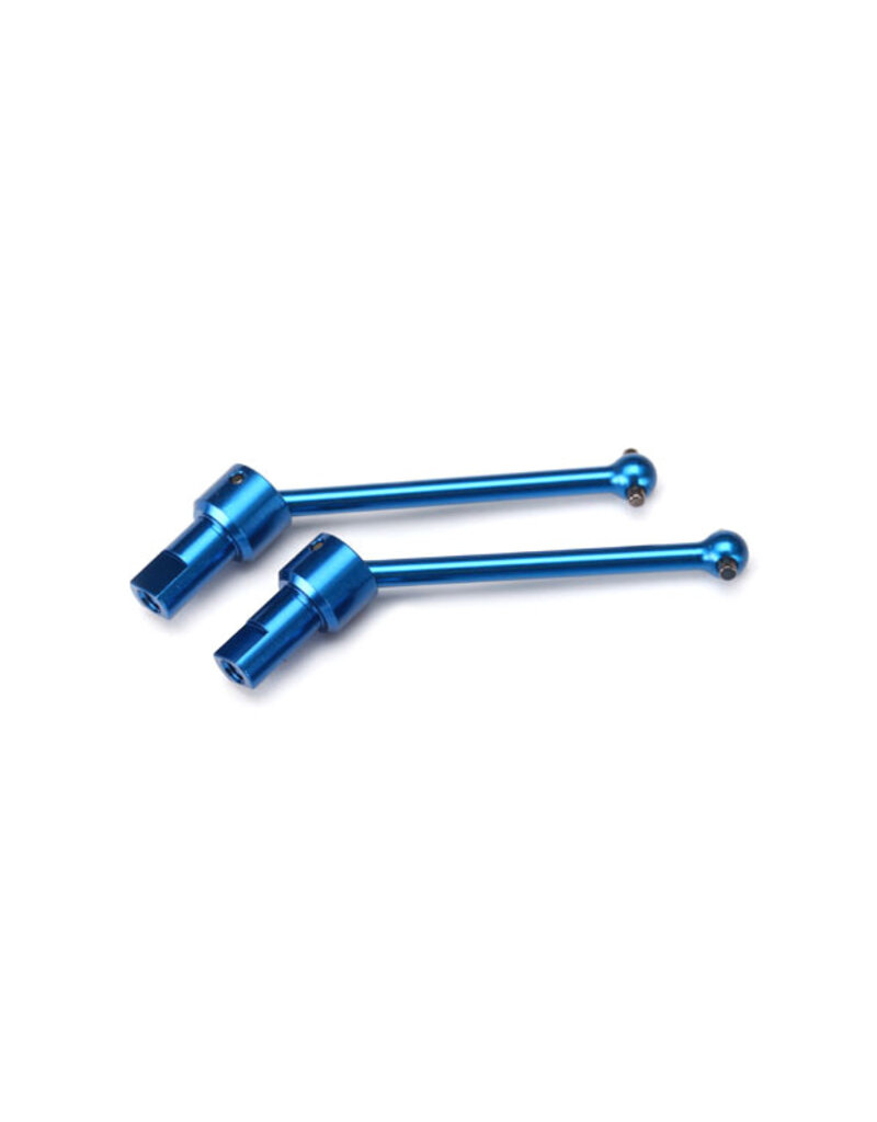 Traxxas 7650R Driveshaft assembly, front & rear, 6061-T6 aluminum (blue-anodized) (2)