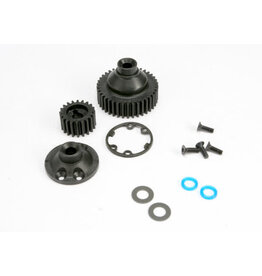 Traxxas 5579 Gears, differential 38-T (1)/ differential drive gear 20-T/ side cover plate (1)/ gasket (1)/ output gear seals (x-ring) (2)/ 2.5x8mmCCS (4)/ 5x10x.5mmTW (2)