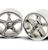 Traxxas 2472 - Wheels, Tracer 2.2' (chrome) (2) (Bandit rear)