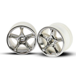 Traxxas 2472 - Wheels, Tracer 2.2' (chrome) (2) (Bandit rear)