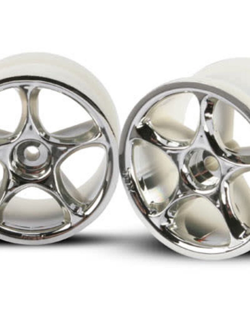 Traxxas 2472 - Wheels, Tracer 2.2' (chrome) (2) (Bandit rear)
