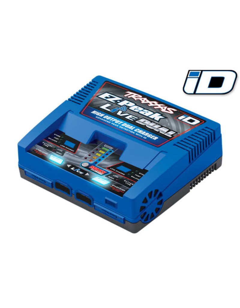 Traxxas 2973 Charger, EZ-Peak® Live Dual, 200W, NiMH/LiPo with iD® Auto Battery Identification