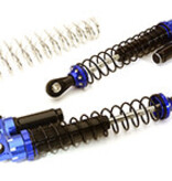 Integy C28951BLUE Billet Machined Piggyback Shock(2) for 1/10 Size Off-Road Scale Crawler (L=90mm)