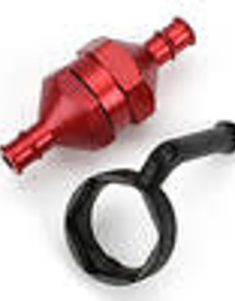 Dubro DUB834	 In-Line Fuel Filter, Red