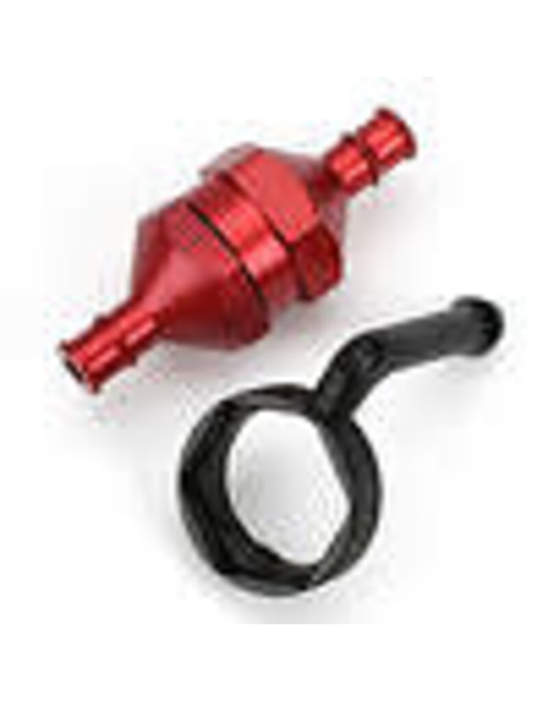 Dubro DUB834	 In-Line Fuel Filter, Red