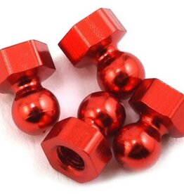 calandra CLN13844 CRC Damper Tube Hex Ball Studs (Red) (4)