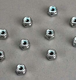Traxxas 1747 Traxxas Nuts, 4mm nylon locking (10)