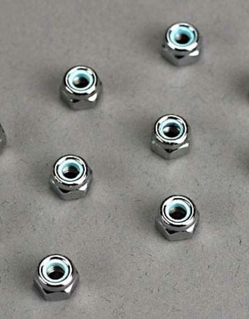Traxxas 1747 Traxxas Nuts, 4mm nylon locking (10)