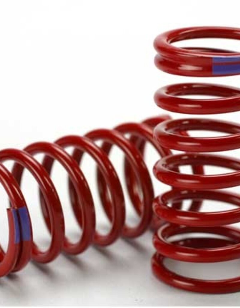 Traxxas 5445 Spring, shock (red) (GTR) (6.4 rate purple) (1 pair)