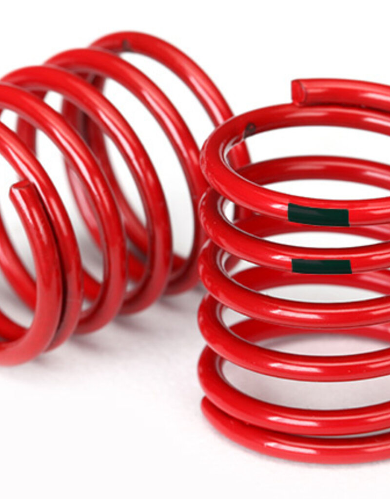 Traxxas 8364 Spring, shock (red) (4.4 rate, black stripe) (2)