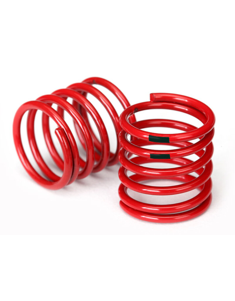 Traxxas 8364 Spring, shock (red) (4.4 rate, black stripe) (2)