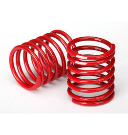 Traxxas 8366 Spring, shock (red) (2.8 rate, white stripe) (2)