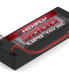 Redcat Racing HX-500025C-BV2  5000mAh 7.4V LiPo Battery with Banana Connector