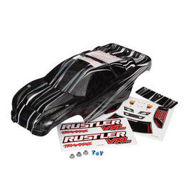 Traxxas 3719 - Body, Rustler® VXL, ProGraphix® (replacement for the painted body. Graphics are printed, requires paint & final color application)/decal sheet/ wing and aluminum hardware