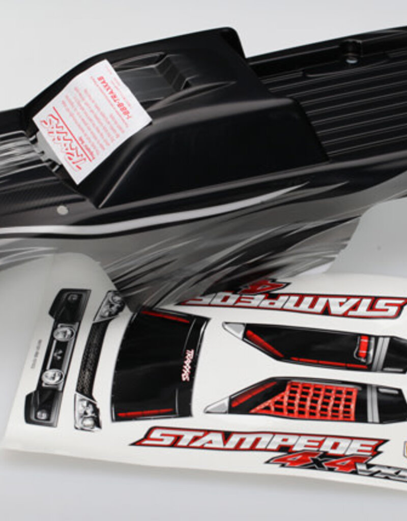 Traxxas 6711X - Body, Stampede® 4X4 VXL, ProGraphix® (Graphics are printed, requires paint & final color application)/ decal sheet
