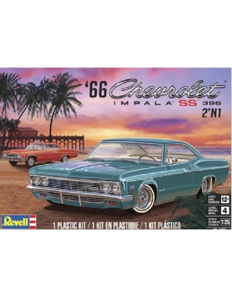 Revell RMX4497	 1 1/25 66 Chevy Impala SS 396 2N1