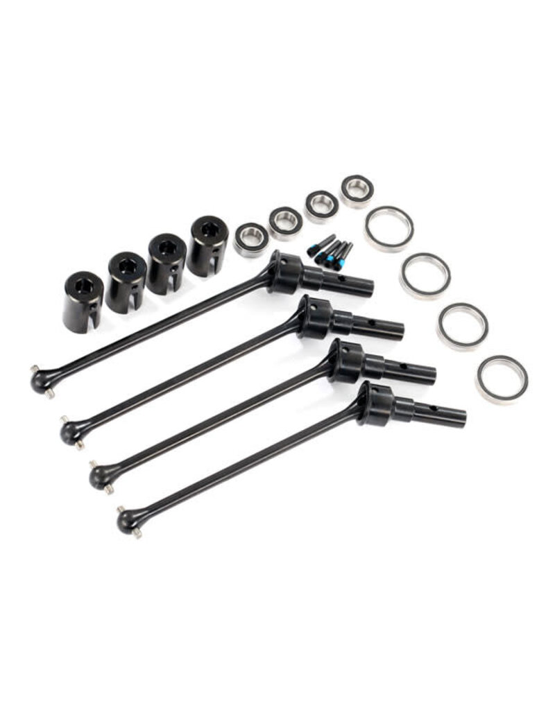 Traxxas 8996X Driveshafts, steel constant-velocity (assembled), front or rear (4) (for use with #8995 WideMaxx™ suspension kit) (requires #8654 series 17mm splined wheel hubs and #7758 series 17mm nuts for a complete set)