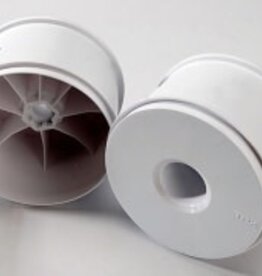 Traxxas 5371 Wheels, dished 3.8' (white) (2) (use with 17mm splined wheel hubs and wheel nuts, part #5353X)