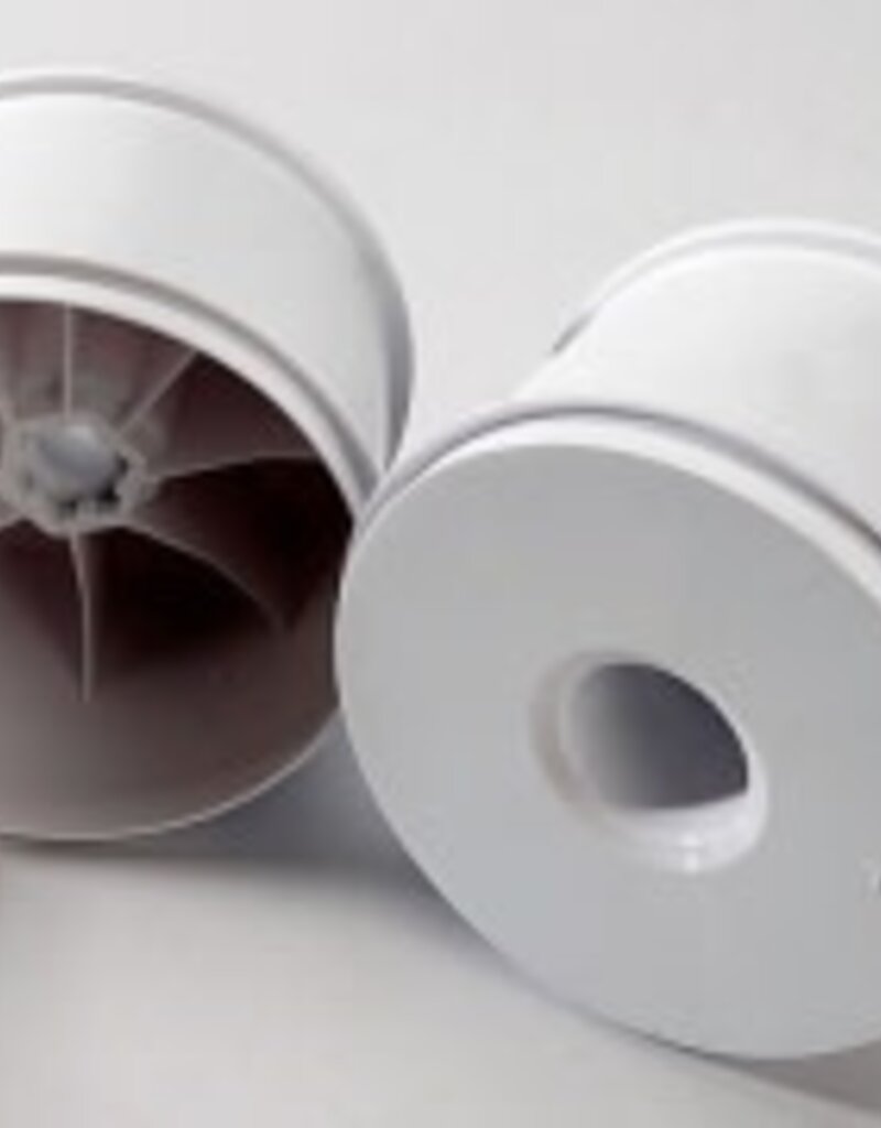 Traxxas 5371 Wheels, dished 3.8' (white) (2) (use with 17mm splined wheel hubs and wheel nuts, part #5353X)