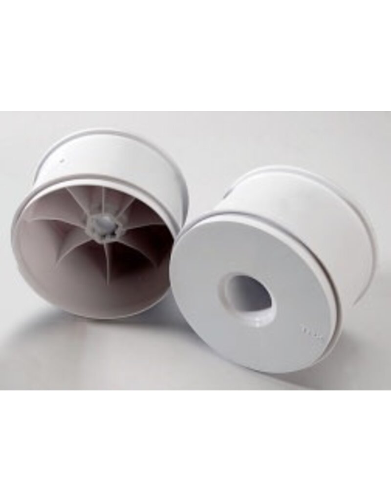 Traxxas 5371 Wheels, dished 3.8' (white) (2) (use with 17mm splined wheel hubs and wheel nuts, part #5353X)