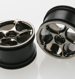 Traxxas 2472a Wheels, Tracer 2.2' (black chrome) (2) (Bandit rear)