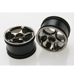 Traxxas 2472a Wheels, Tracer 2.2' (black chrome) (2) (Bandit rear)