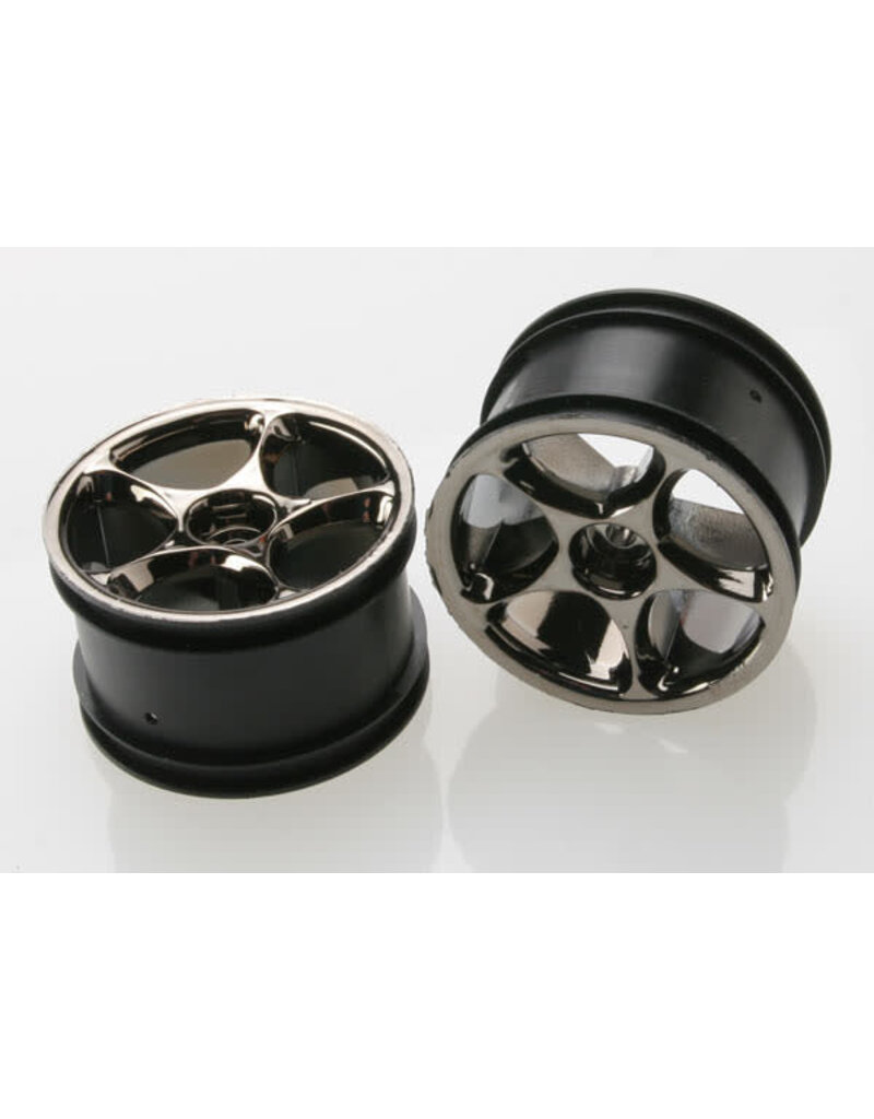 Traxxas 2472a Wheels, Tracer 2.2' (black chrome) (2) (Bandit rear)