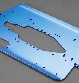 Traxxas 5122x Chassis, T-Maxx®, long wheelbase (extended 30mm) (6061-T6 aluminum, 4.0mm) (blue anodized)