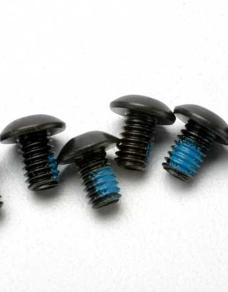 Traxxas 3939 Screws, 4x6mm button-head machine (hex drive) (with threadlock) (6)
