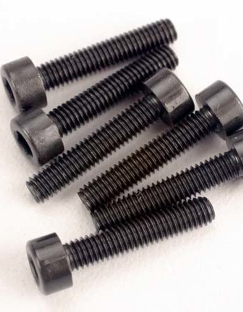 Traxxas Head screws, 3x15mm cap-head machine (hex drive) (6) (TRX 2.5)