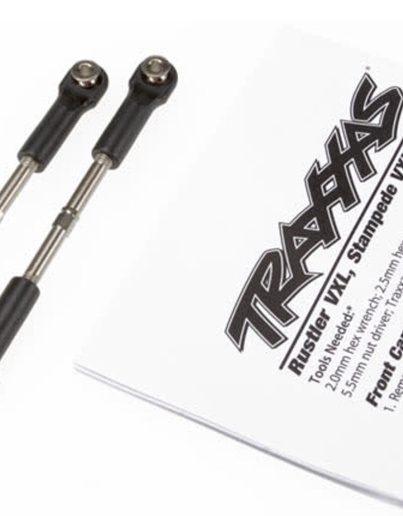 Traxxas 2445 - Turnbuckles, toe link, 55mm (75mm center to center) (2) (assembled with rod ends and hollow balls)