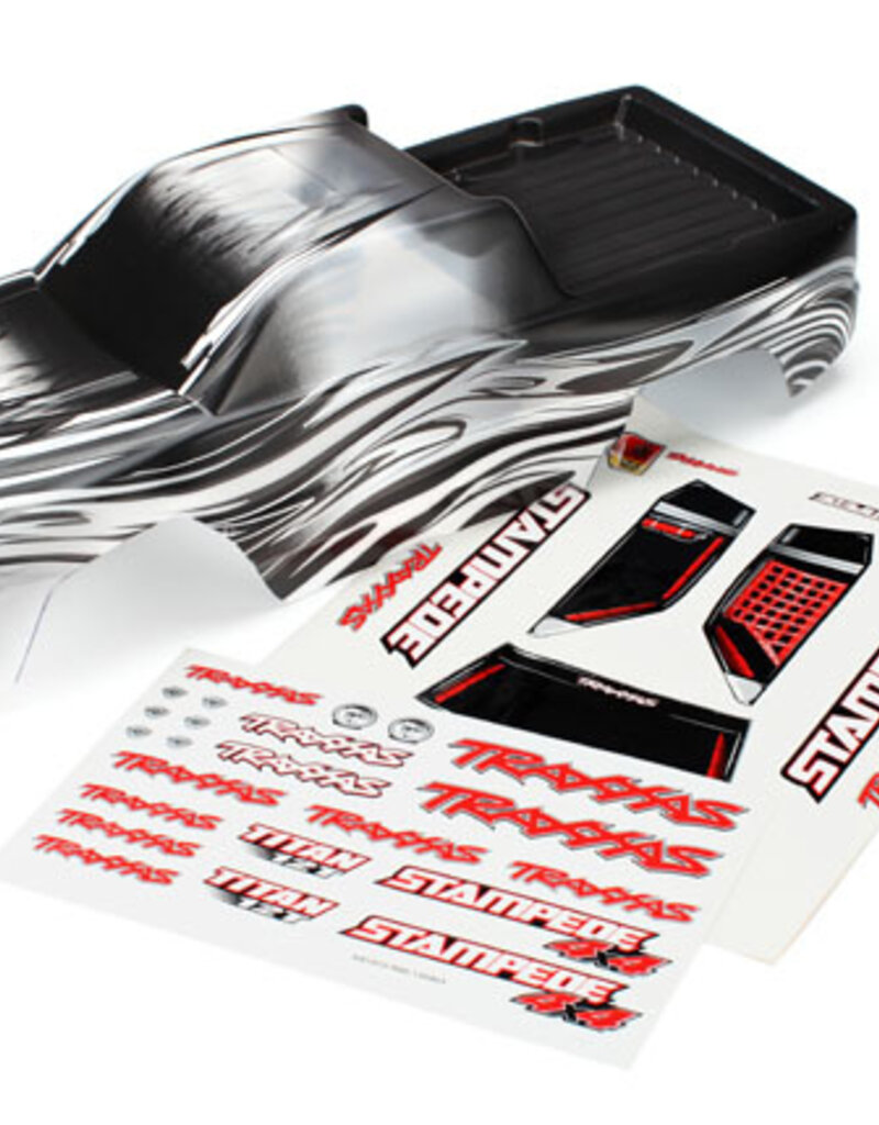Traxxas 6714 - Body, Stampede® 4X4, ProGraphix® (Graphics are printed, requires paint & final color application)/ decal sheet