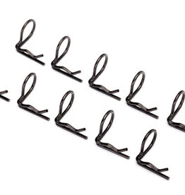 Traxxas 3935A Body clip (mounting clip), angled, 90-degrees (black) (10)