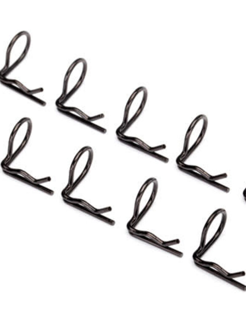 Traxxas 3935A Body clip (mounting clip), angled, 90-degrees (black) (10)