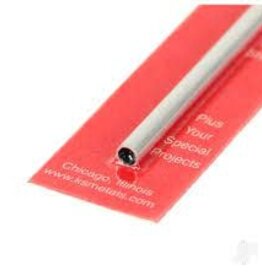 K&S KNS-8103	5/32"x12" Round Aluminum Tube .014 Wall (1)