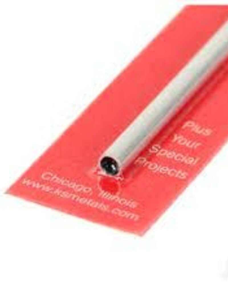 K&S KNS-8103	5/32"x12" Round Aluminum Tube .014 Wall (1)