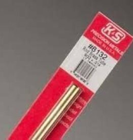 K&S KNS-8132	9/32"x12" Round Brass Tube .014 Wall (1)