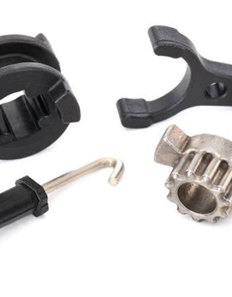 Traxxas 8289 Drive hub, 2-speed/ shift dog/ shift fork/ 2-speed linkage