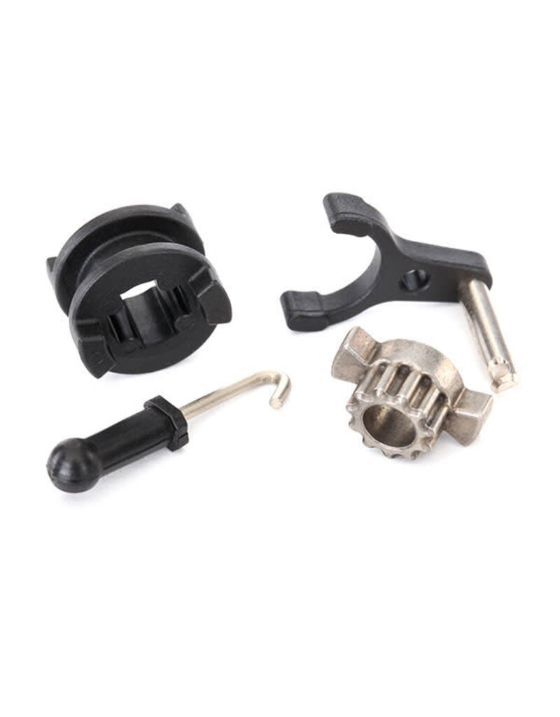 Traxxas 8289 Drive hub, 2-speed/ shift dog/ shift fork/ 2-speed linkage