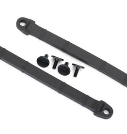 Traxxas 8548 - Limit strap, rear suspension (2)/ 3x8 flat-head screw (4)