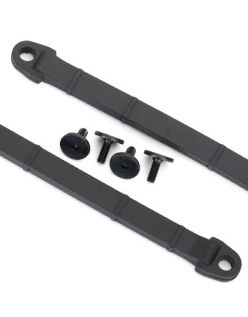 Traxxas 8548 - Limit strap, rear suspension (2)/ 3x8 flat-head screw (4)